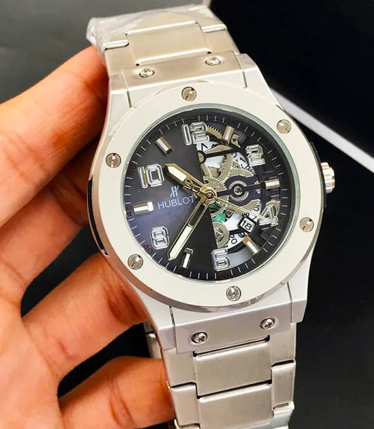 HUBLOT Mens Watch – Half Skeleton Model