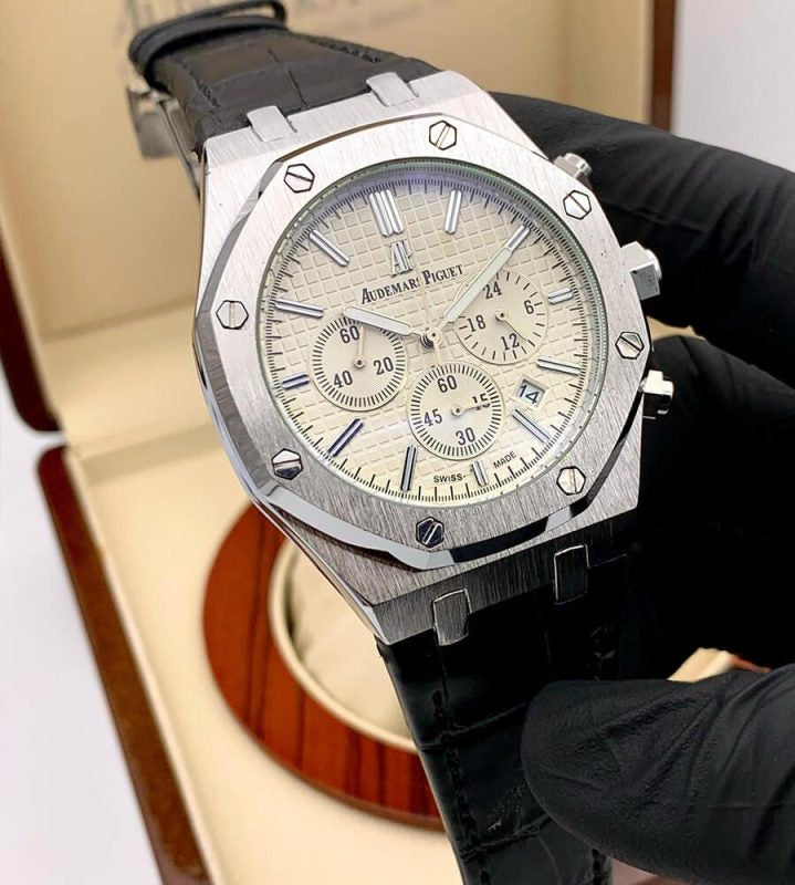 Audemars Piguet (AP) Leather Strap Watch
